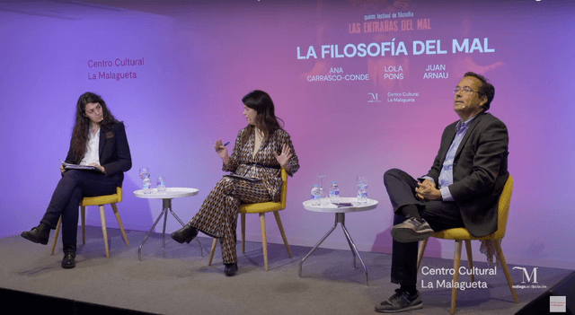 LA FILOSOFÍA DEL MAL. Con Juan Arnau y Lola Pons